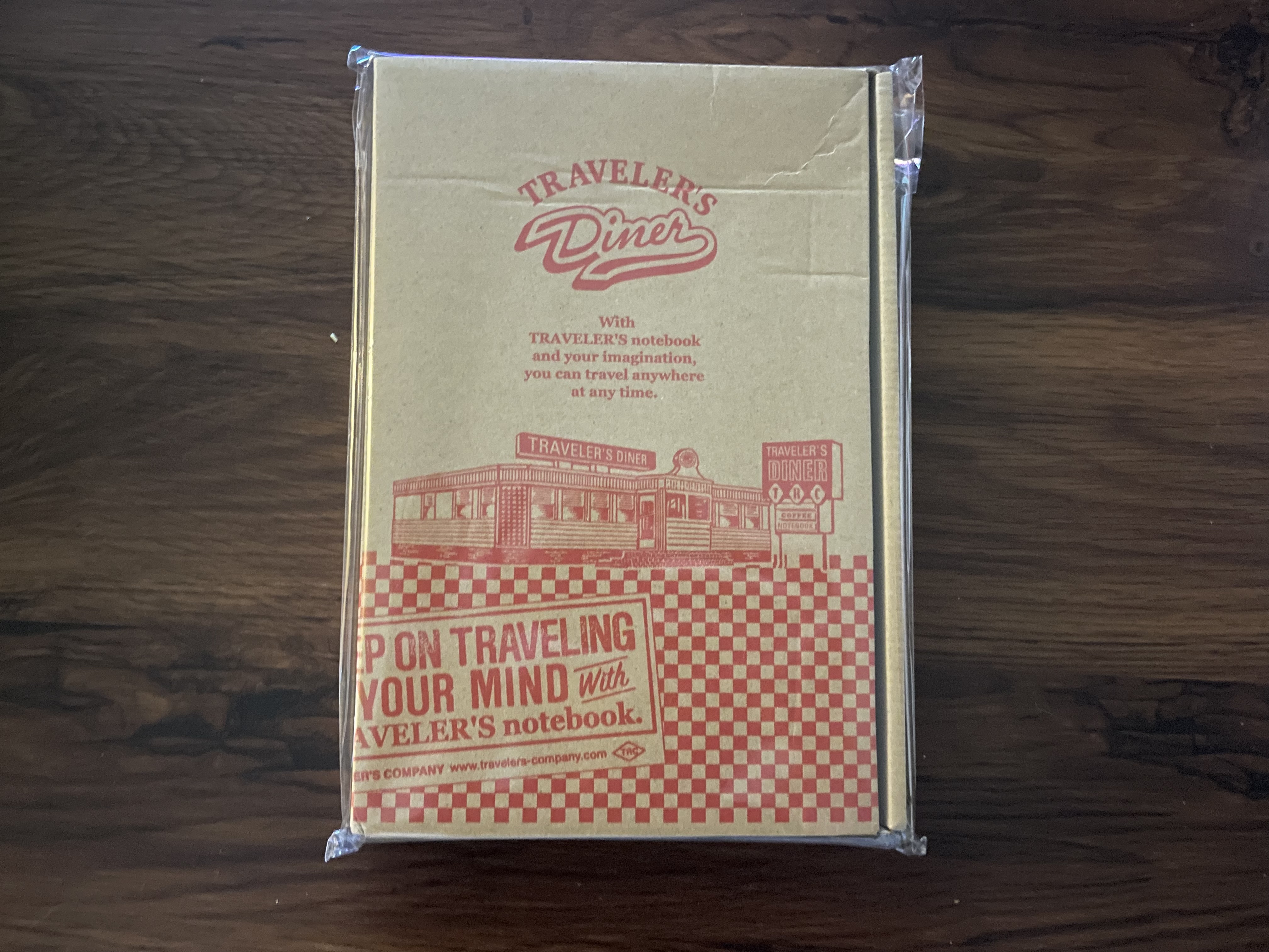 diner traveler's notebook box still in its package